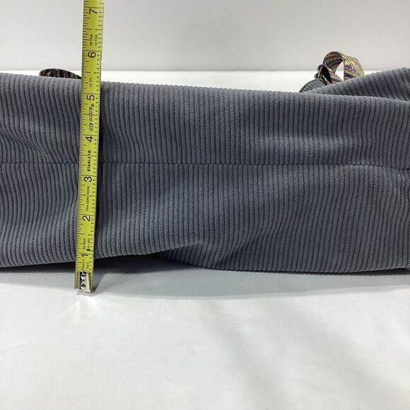 Tucson Corduroy Crossbody Large Bag Dark Gray - Picture 12 of 14